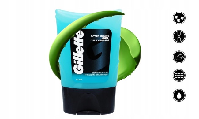 Gillette Żel po Goleniu Ukojenie i Nawilżenie Skóra Wrażliwa 75 ml
