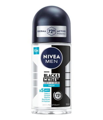 Nivea Men Black & White Invisible Fresh Antyperspirant Roll-on 50 ml