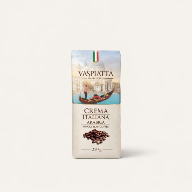Kawa ziarnista Arabica Vaspiatta Crema Italiana 250 g
