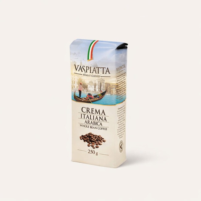 Kawa ziarnista Arabica Vaspiatta Crema Italiana 250 g