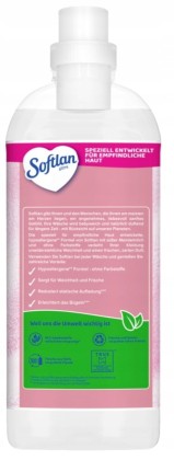 Softlan płyn do płukania tkanin Weich & Mild z mleczkiem migdałowym 45