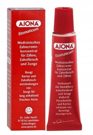 Ajona medyczny koncentrat pasty do zębów, dziąseł, krwawiące dziąsła, 25 ml
