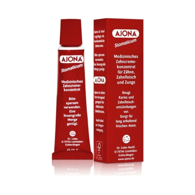 Ajona medyczny koncentrat pasty do zębów, dziąseł, krwawiące dziąsła, 25 ml