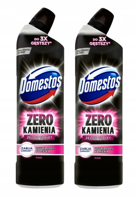 Domestos Zero Kamienia Pink Żel do Toalet 750 ml – Anty Kamień