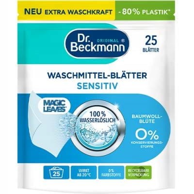 Dr. Beckmann Sensitive Magiczne Listki do Prania 25 szt.