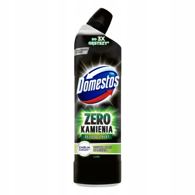 Domestos Zero Kamienia Lime Żel do Toalet 750 ml – Anty Kamień