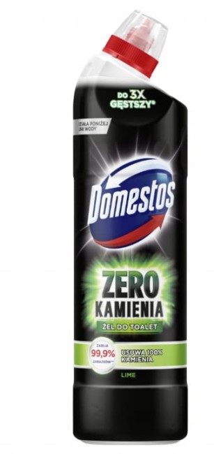 Domestos Zero Kamienia Lime Żel do Toalet 750 ml – Anty Kamień