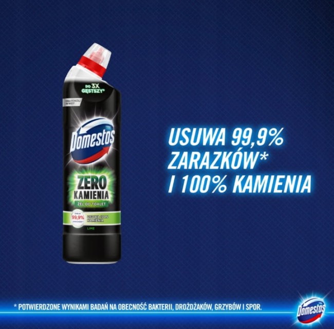 Domestos Zero Kamienia Lime Żel do Toalet 750 ml – Anty Kamień