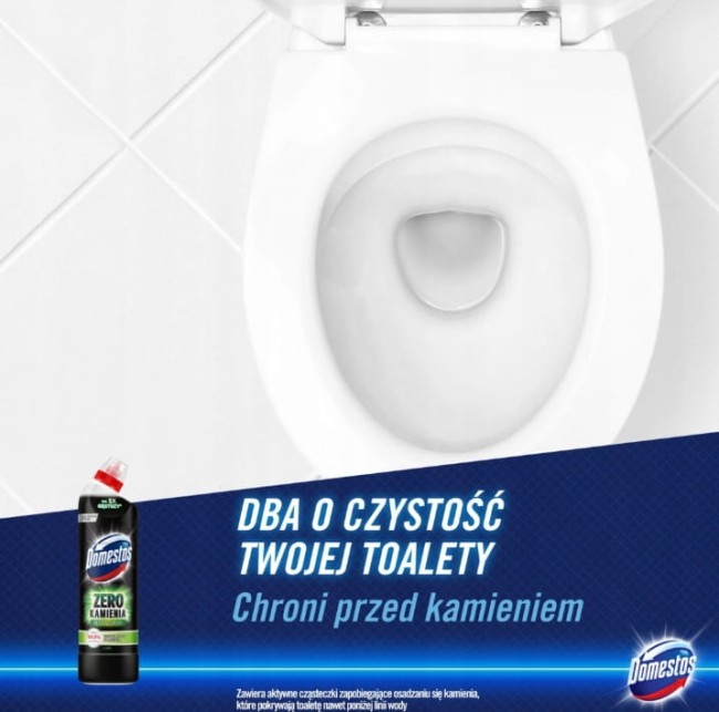 Domestos Zero Kamienia Lime Żel do Toalet 750 ml – Anty Kamień